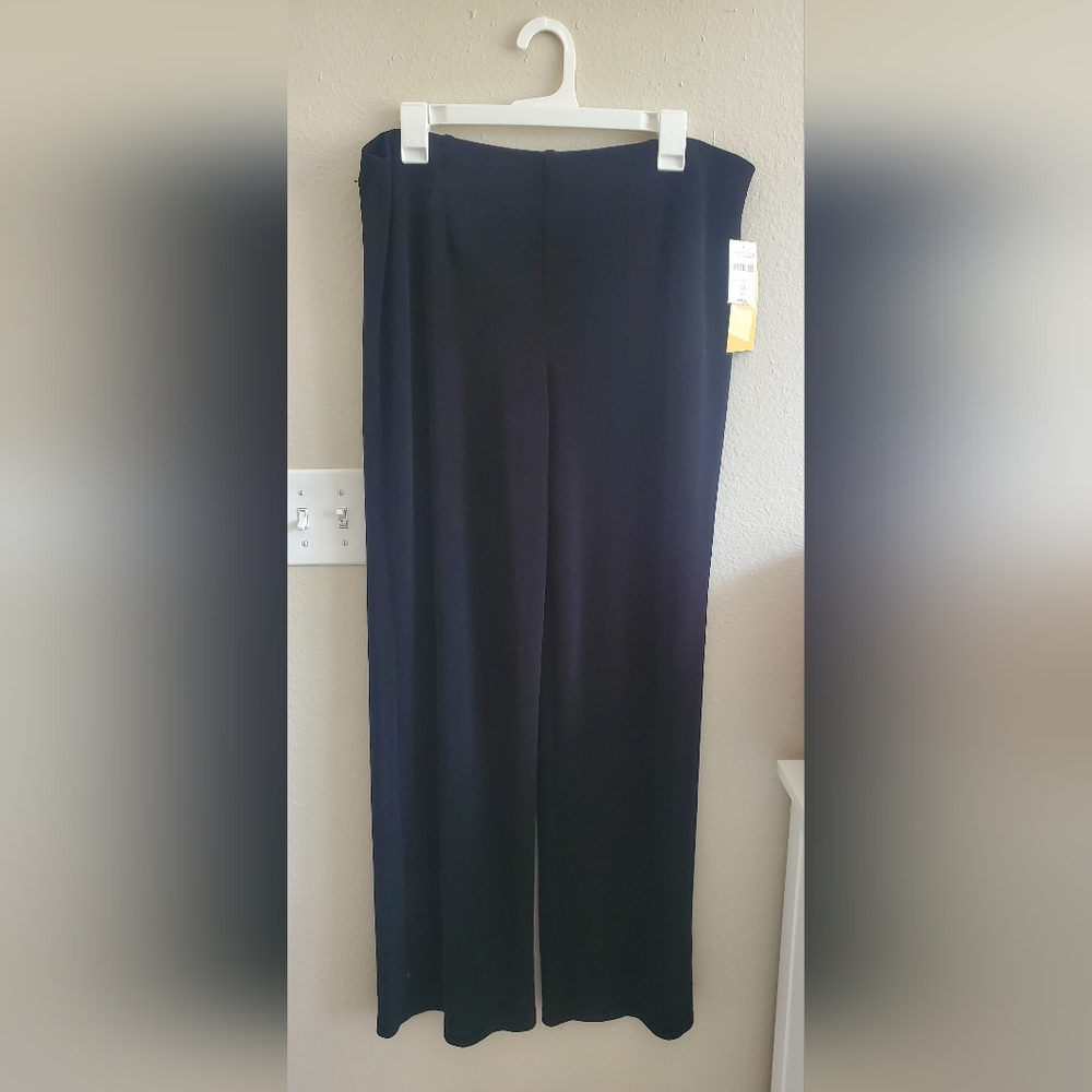 Nwt Coldwater Creek Allure Black Trousers Classic Style Size XL